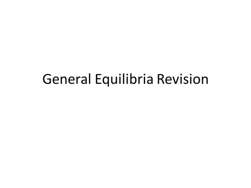 Edexcel unit 4 general equilibria revision