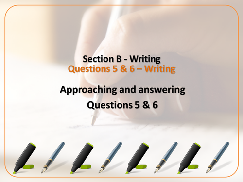 AQA GCSE English Language (H) - Writing: Q's 5&6