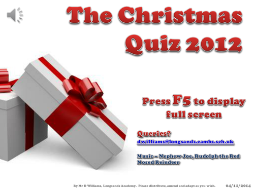 The Christmas Logo Quiz 2012