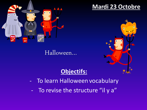 Joyeux Halloween Teaching Resources