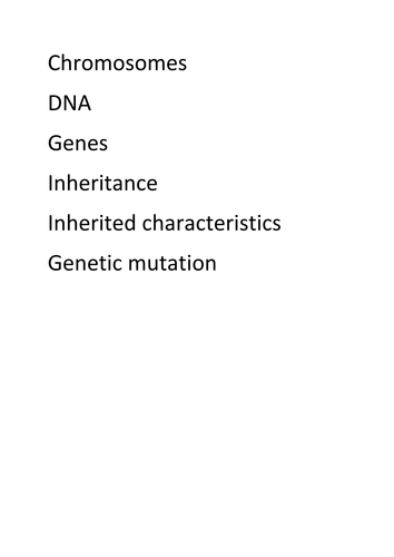 Chromosomes keywords