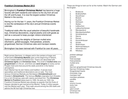 Besuch zum Weihnachtsmarkt in Birmingham