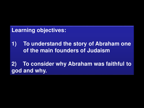 Judaism - Abraham's story