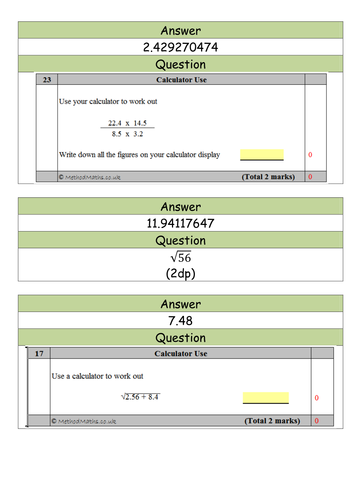 Use Of Calculator - Treasure Hunt