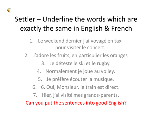Outstanding French Teaching