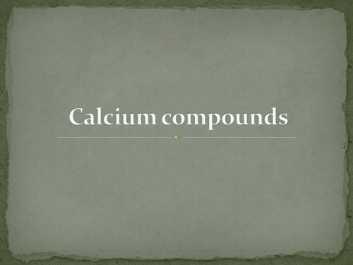 Calcium Compounds