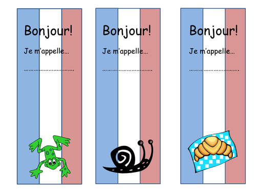 French Bookmarks | Teaching Resources