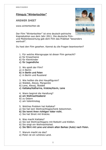 Filmquiz Wintertochter