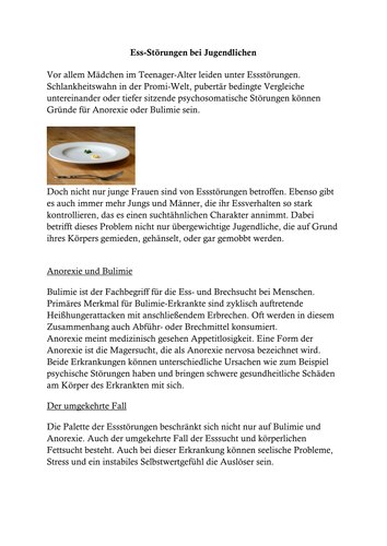 Bulimie/ Anorexia