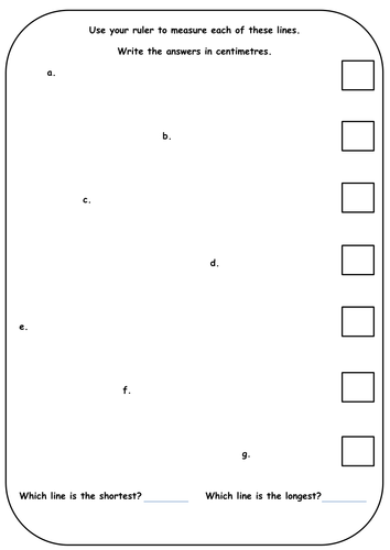Measuring using a Ruler