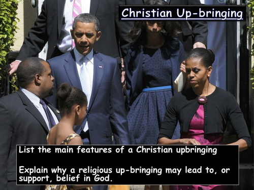 Christianity - Growing up in a Christian family.