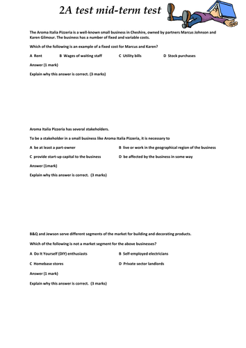AS Business unit 1 Revision case study and questio