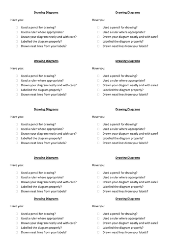 Graph and Diagram Drawing Tick Lists