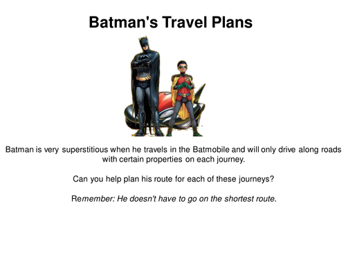 Batman's Travel Plans - Properties of Number