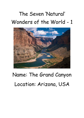 Our World - 7 New and Natural Wonders of the World