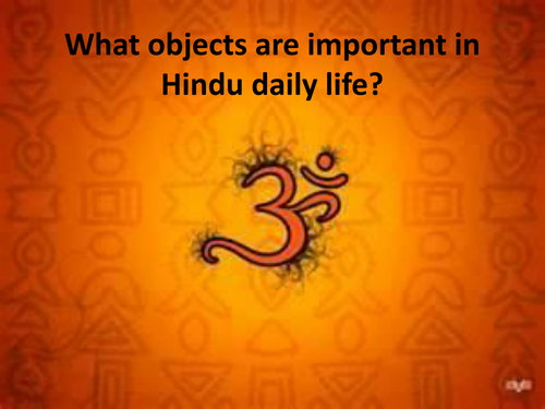 What objects are important in Hindu daily life