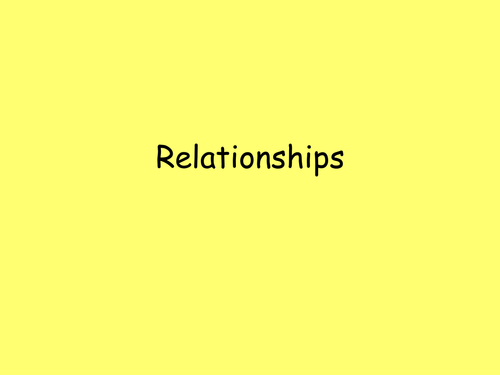 Y7 SRE: Relationships