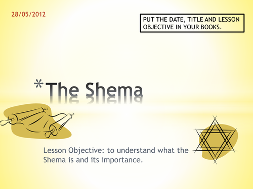 KS3 - Judaism - The Shema