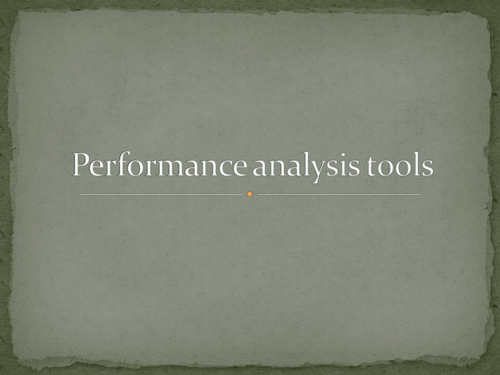 Performance analysis
