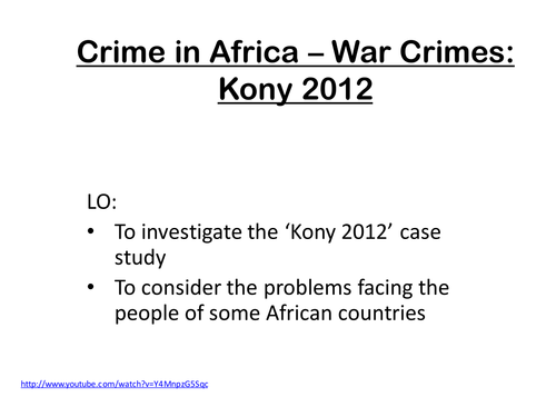 Crime in Africa - War Crime