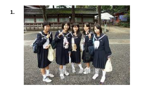 School Uniform Starter and Listening Transcripts