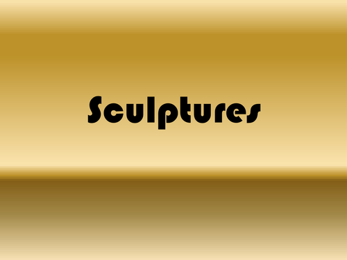 Presentation to introduce sculpture