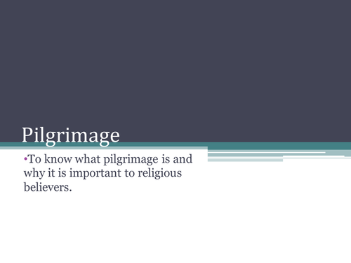 KS3 Pilgrimage Resources