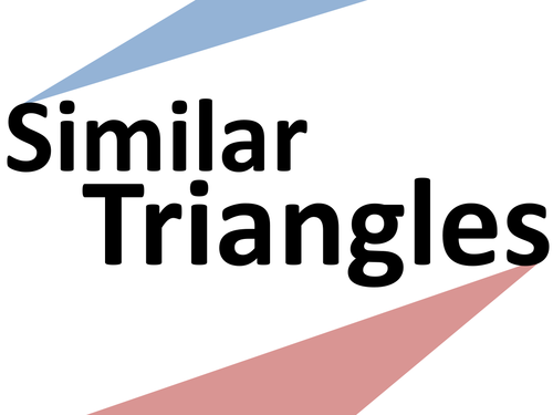 GCSE Similar Triangles Geometry Activity