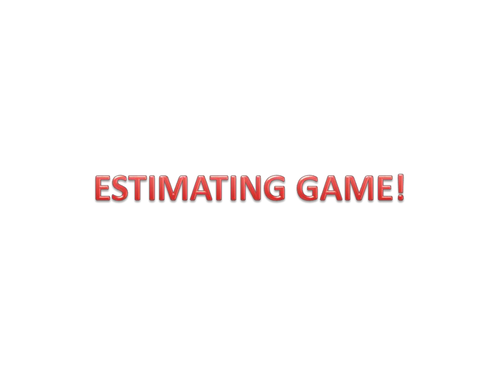 Estimating Game - Doubling