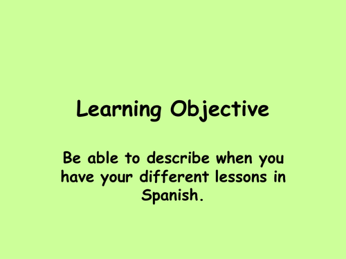 Mi horario - discussing timetable