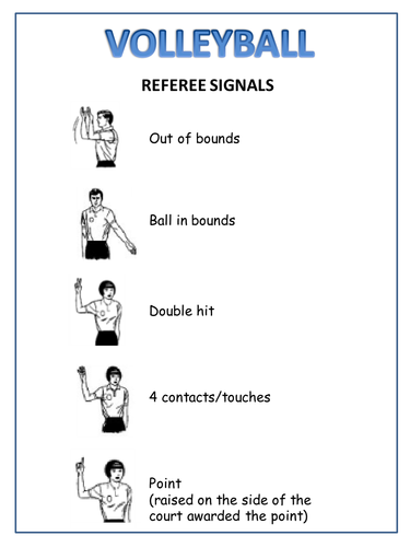 Volleyball resource cards