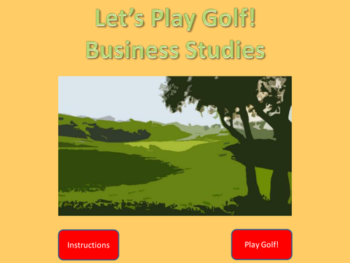 Business Studies Golf