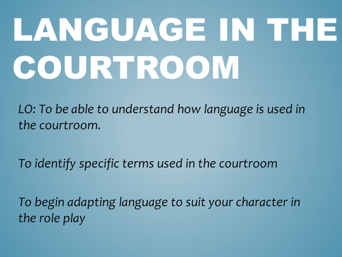 courtroom-language-teaching-resources