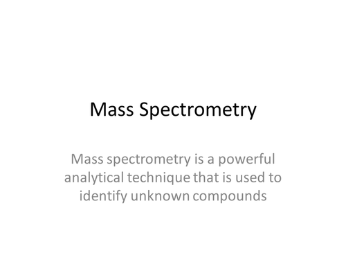 mass spectrometry