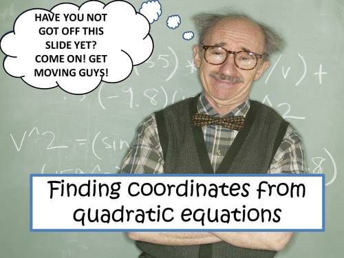 Plotting Quadratics Powerpoints