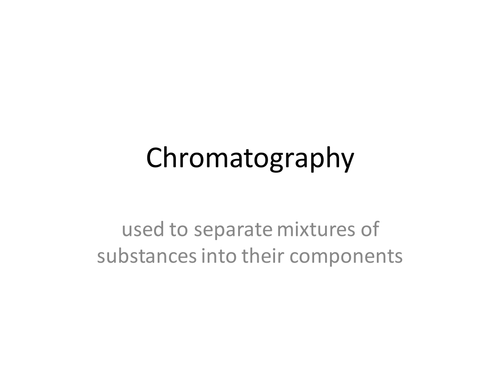 A2 chromatography | Teaching Resources